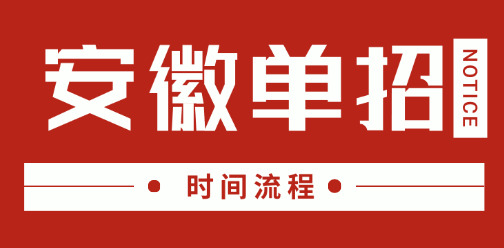 2025年安徽單招考試流程及時(shí)間安排